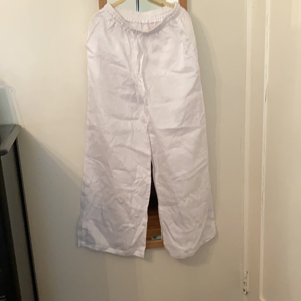 Myrah Penaloza white linen pants. One size.